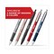 Sharpie S-Gel Premium Metal Barrel Gel Pen, Retractable, Medium 0.7 mm, Black Ink, Red Barrel, 4/Pack